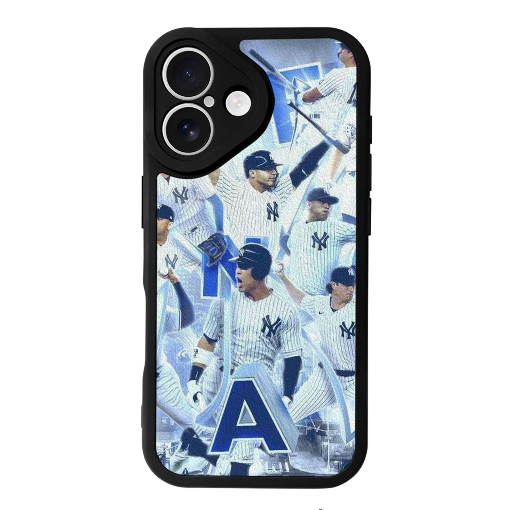 New York Yankees 236 IPhone 16 Silicone Leather Case – UV Print, Lambskin Texture – Perfect Fit, Wireless Charging Compatible, Scratch Resistant, Precise Cutouts – Stylish Protection For IPhone 16